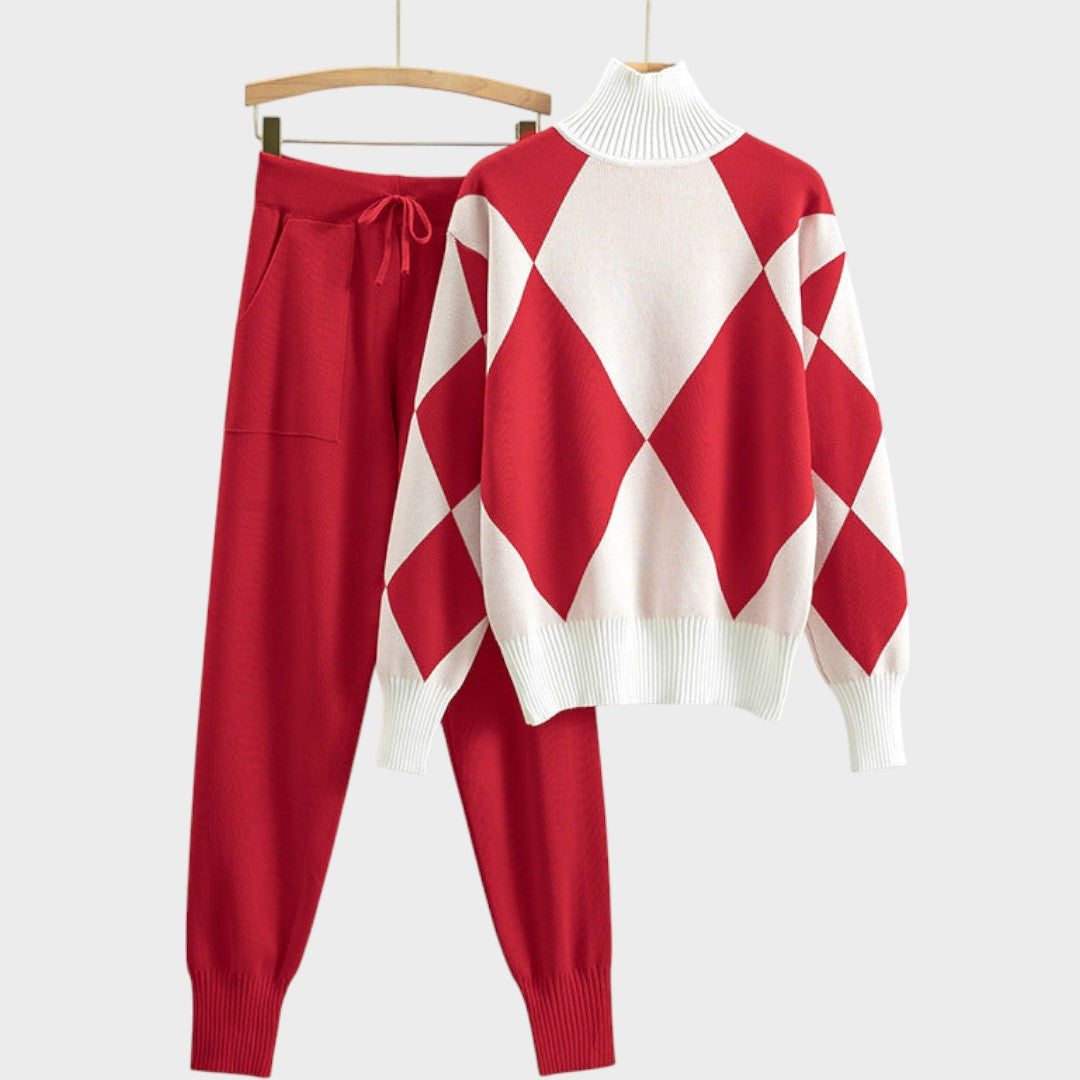 Mannu | Conjunto de Suéter y Pantalón de Punto Ligero