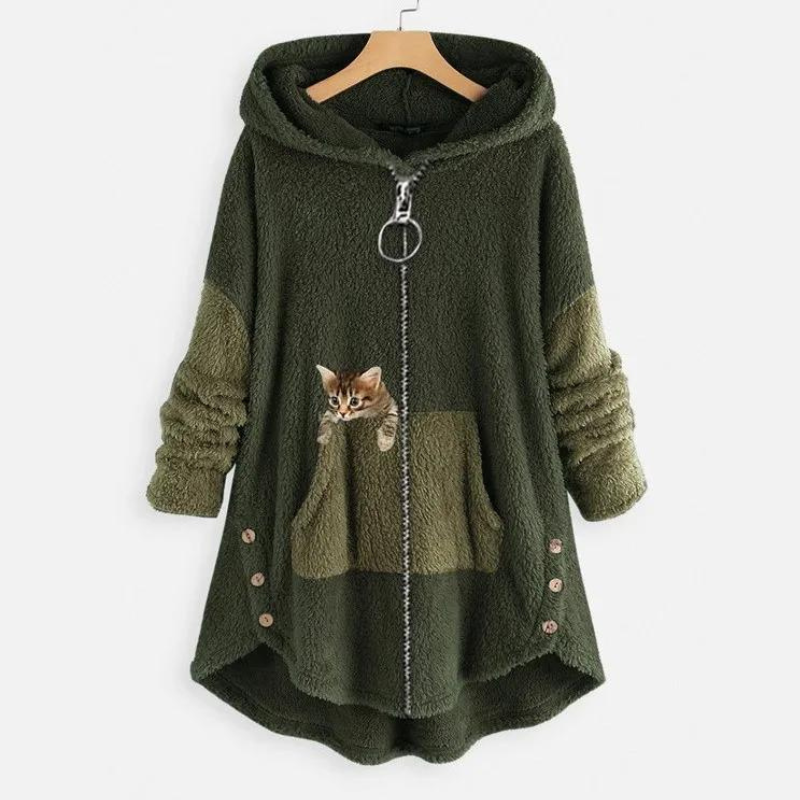 Vanda | Chaqueta cálida y suave, tan abrazable como un oso de peluche