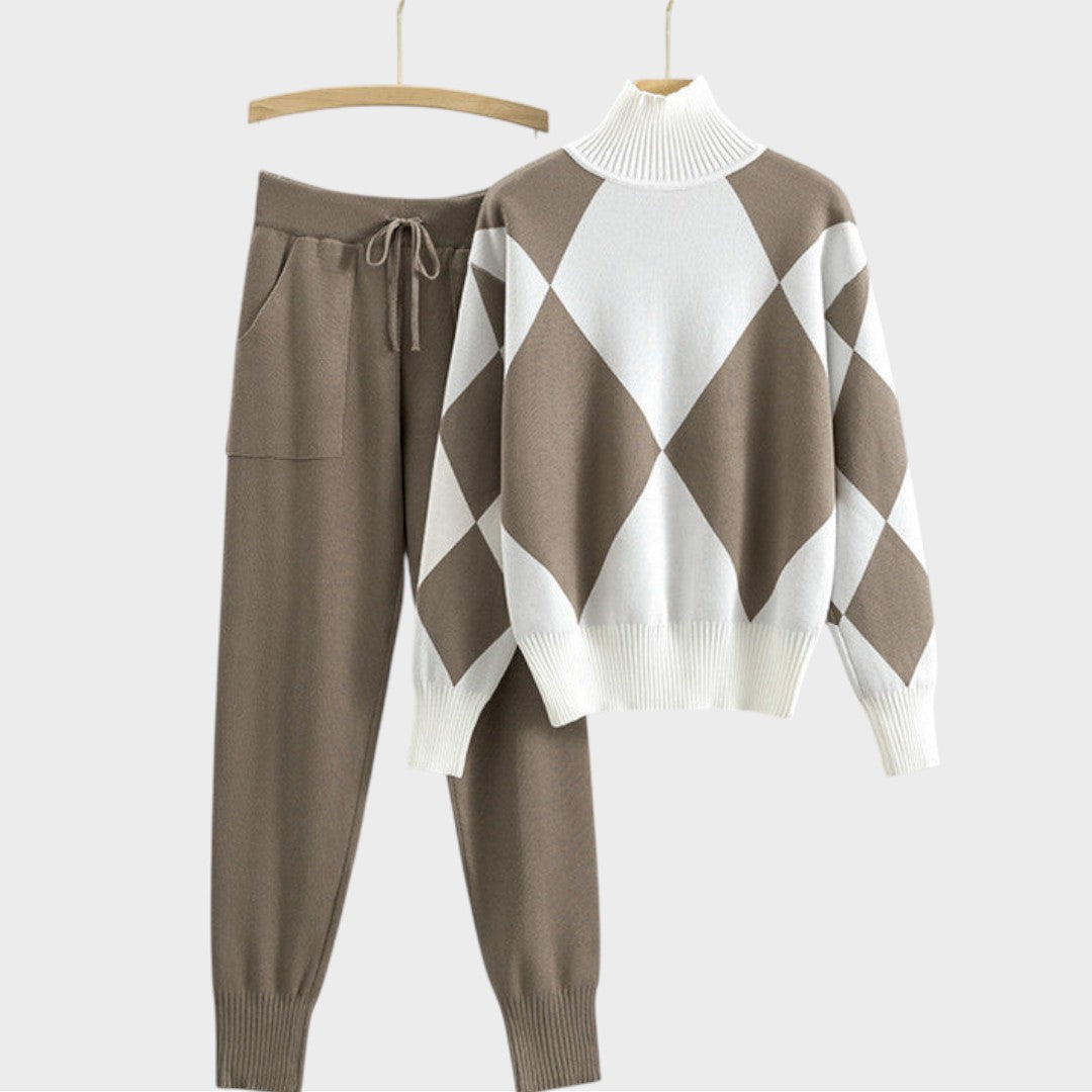 Mannu | Conjunto de Suéter y Pantalón de Punto Ligero