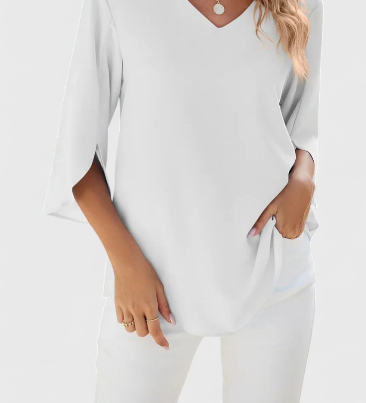 Tabitha Blusa Casual con Corte Suelto y Estilo Sofisticado