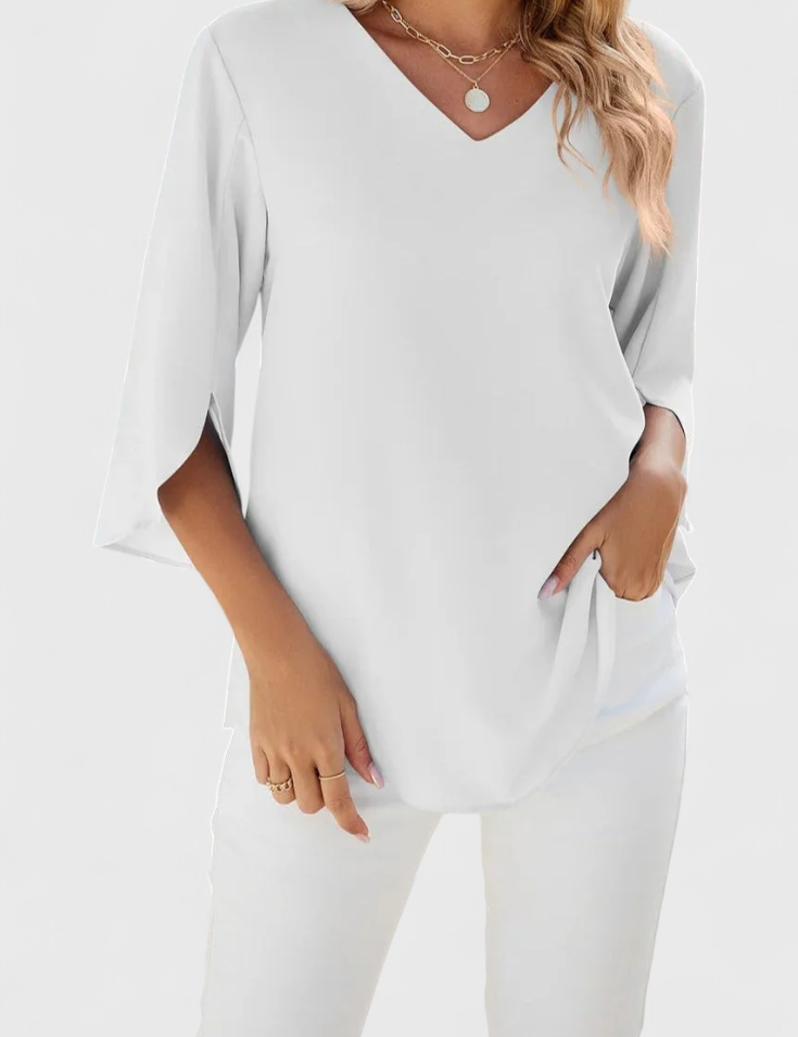 Tabitha Blusa Casual con Corte Suelto y Estilo Sofisticado