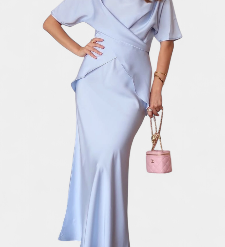 Veleda Strappy Crop Top and Flowy Skirt Set