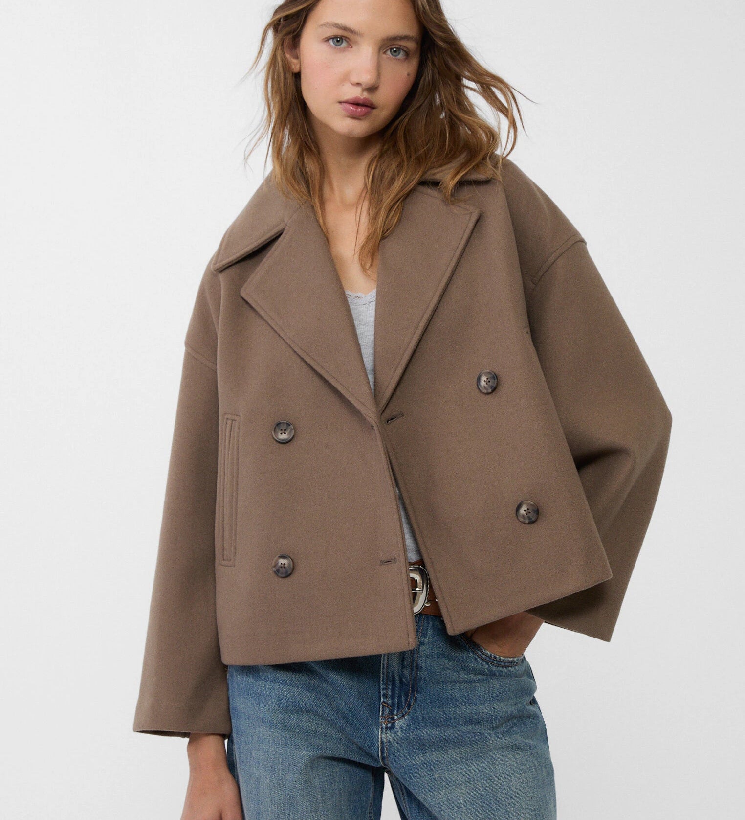 Anna - Chaqueta corta de doble botonadura