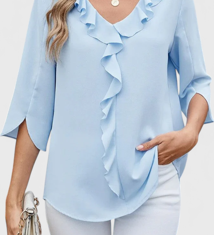 Annemiek Blusa Casual con Corte Suelto y Estilo Sofisticado
