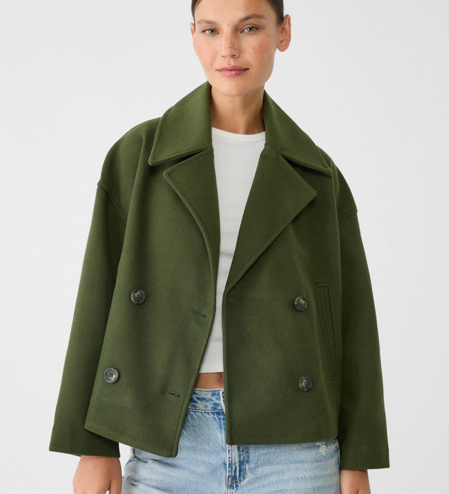 Anna - Chaqueta corta de doble botonadura