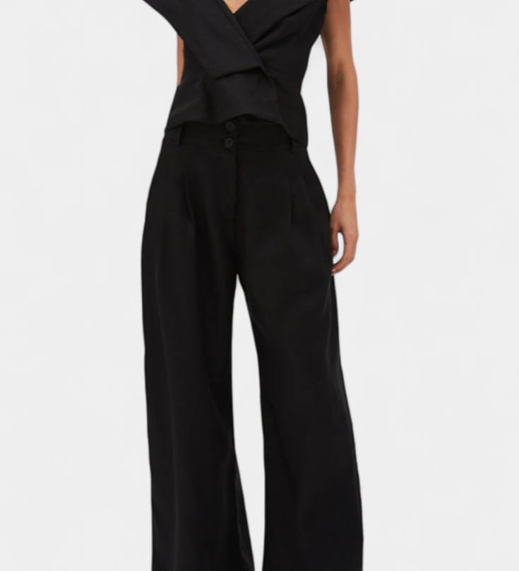 Hayden Asymmetrical Top and Palazzo Pants Set