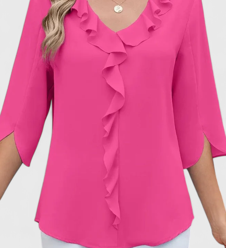 Annemiek Blusa Casual con Corte Suelto y Estilo Sofisticado