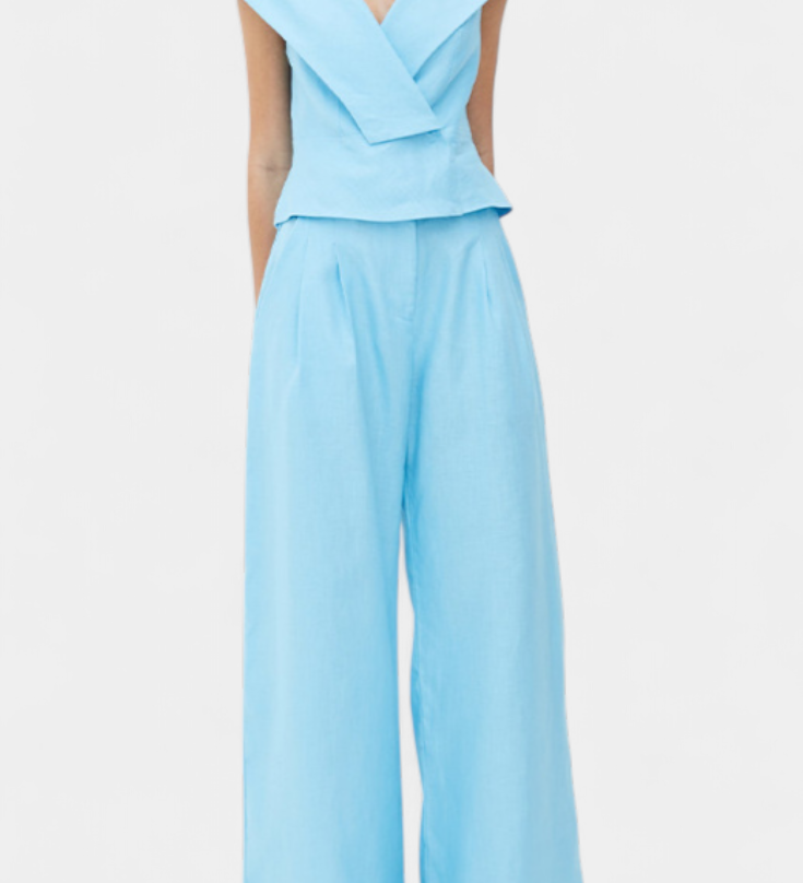 Hayden Asymmetrical Top and Palazzo Pants Set