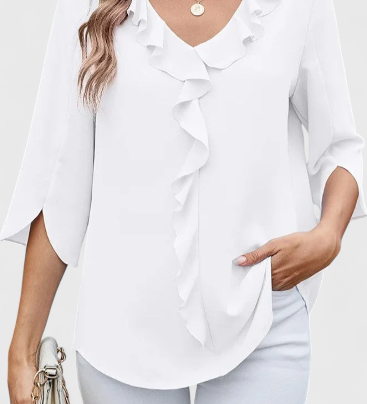 Annemiek Blusa Casual con Corte Suelto y Estilo Sofisticado