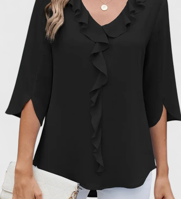 Annemiek Blusa Casual con Corte Suelto y Estilo Sofisticado
