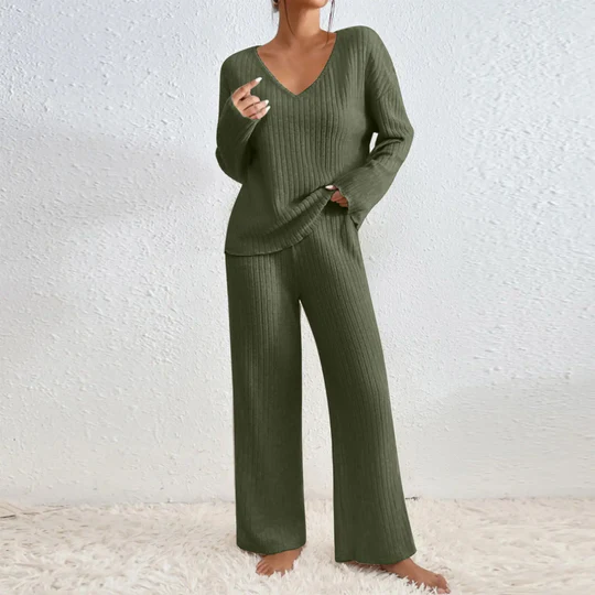 Vivienne Conjunto de dos Piezas con Top y Pantalones