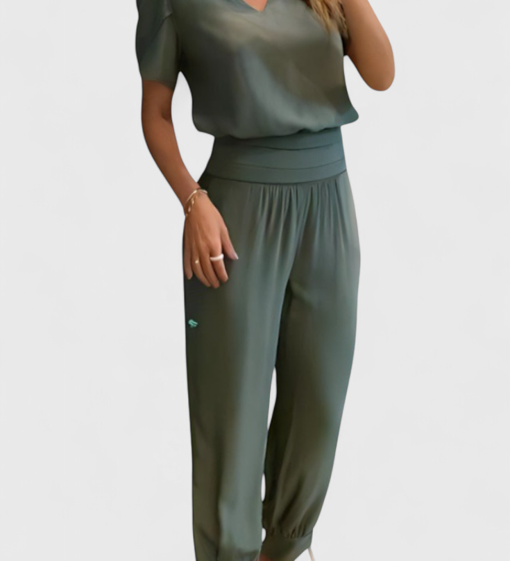 Cassandra Conjunto de Blusa y Pantalones