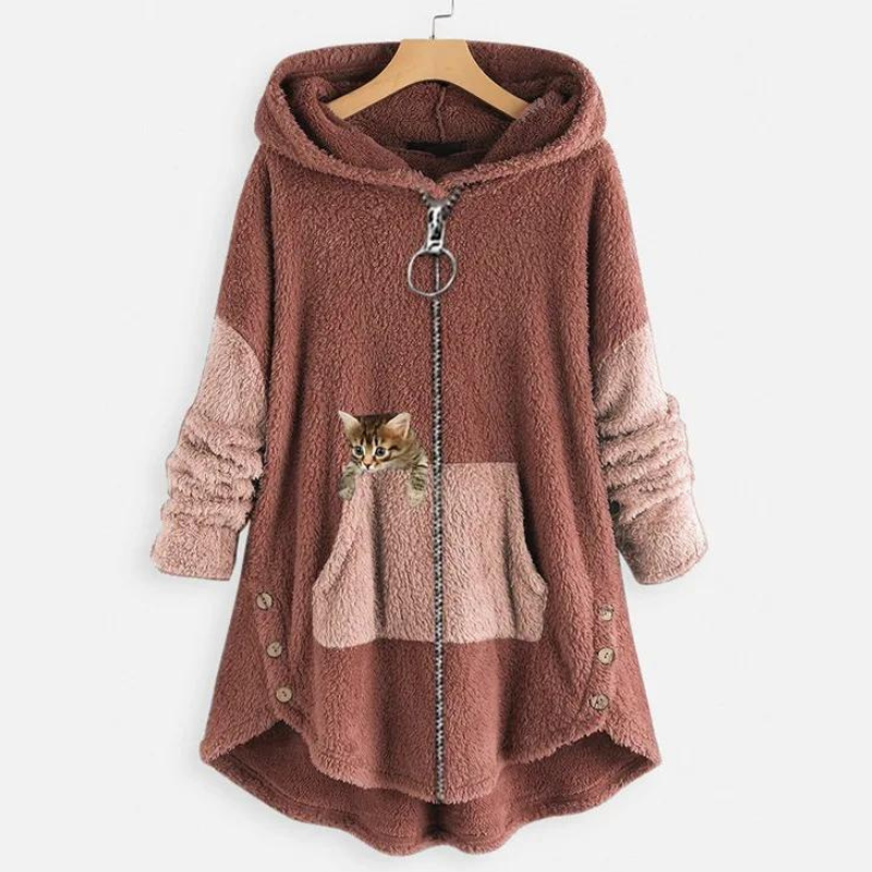Vanda | Chaqueta cálida y suave, tan abrazable como un oso de peluche