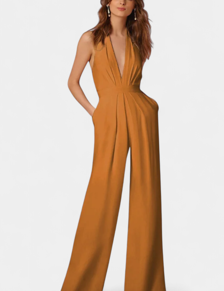 Lila Mono de Pierna Ancha con Elegancia Ligera