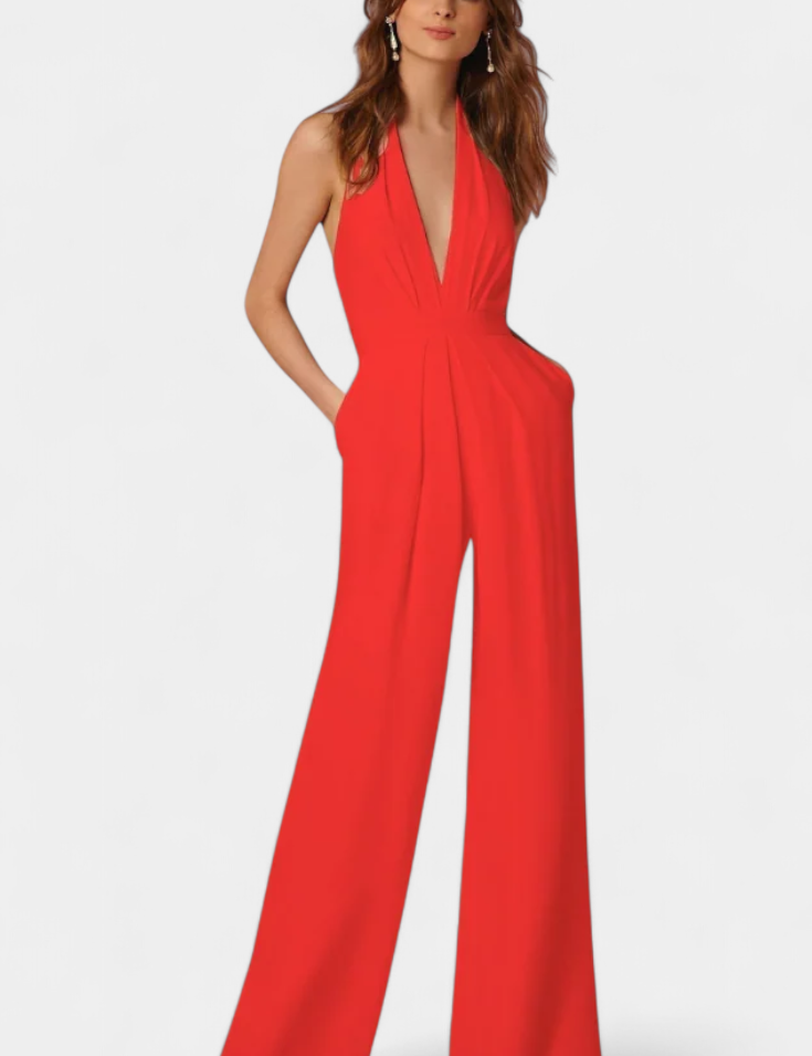 Lila Mono de Pierna Ancha con Elegancia Ligera