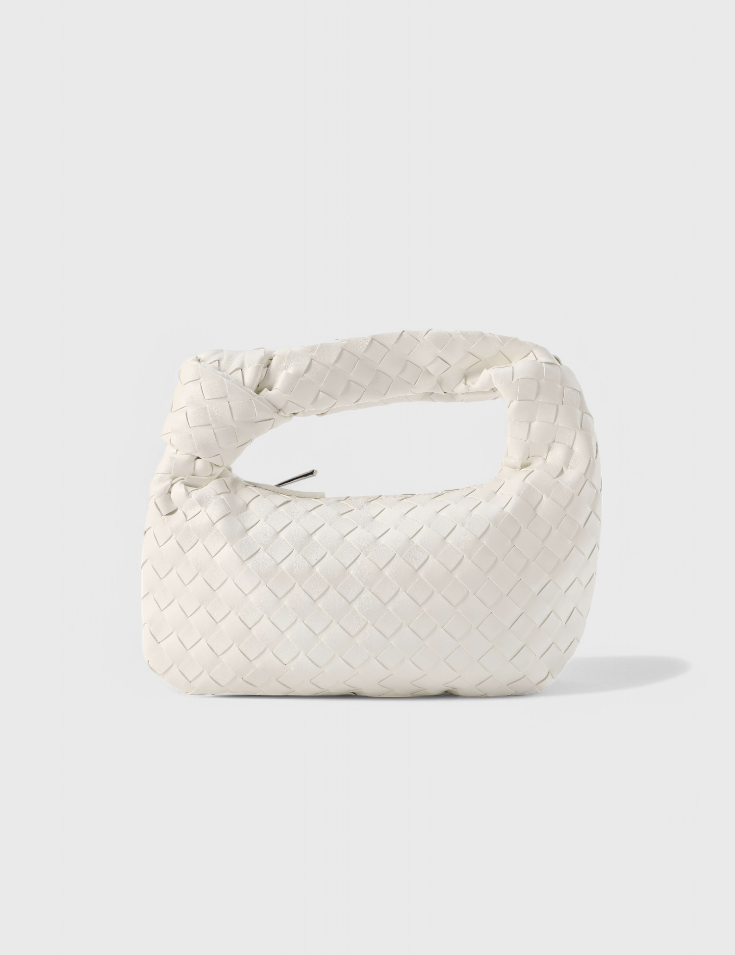 Sage Bolso Satchel Mini Woven