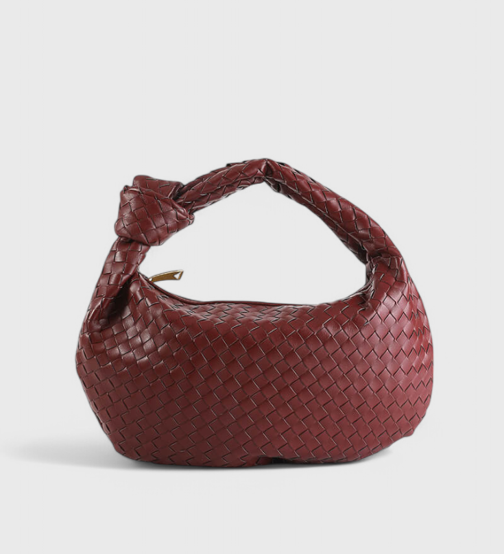 Sage Medium Woven Shoulder Bag